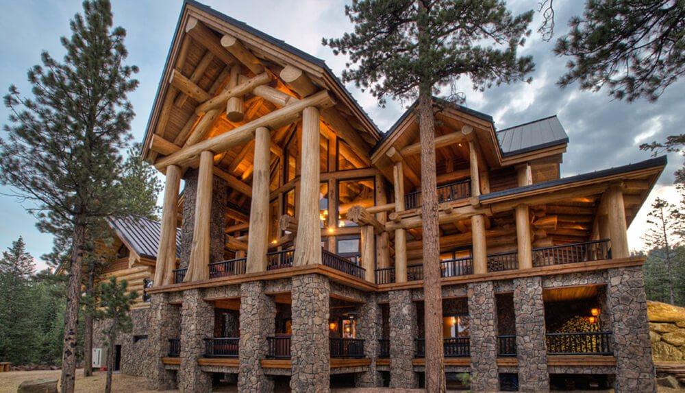 Дом из кедра по технологии Post and Beam