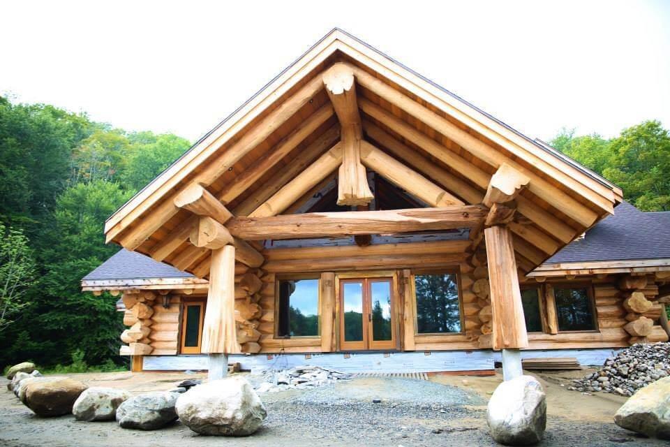 Дом из кедра по технологии Post and Beam