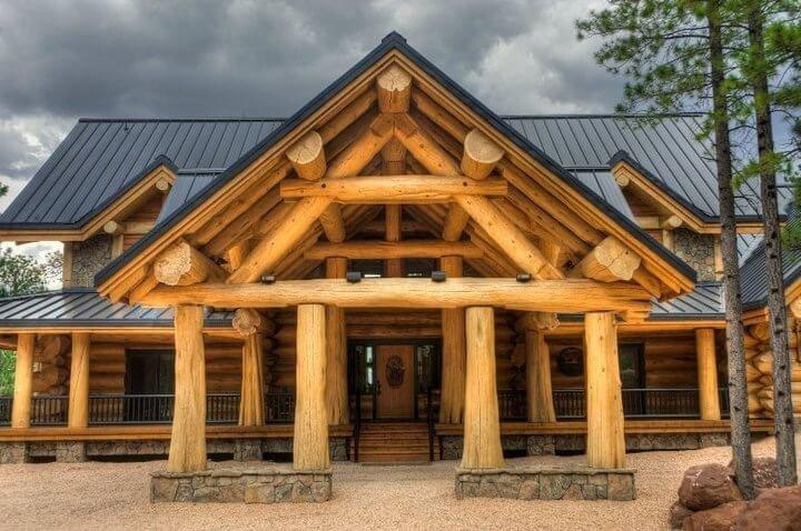 Дом из кедра по технологии Post and Beam