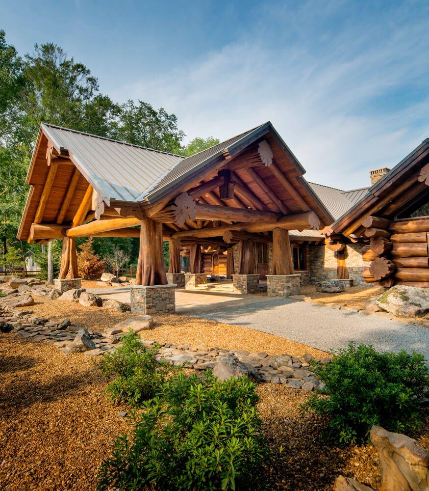 Дом из кедра по технологии Post and Beam