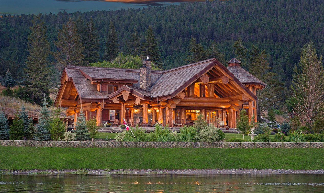 Дом из кедра по технологии Post and Beam