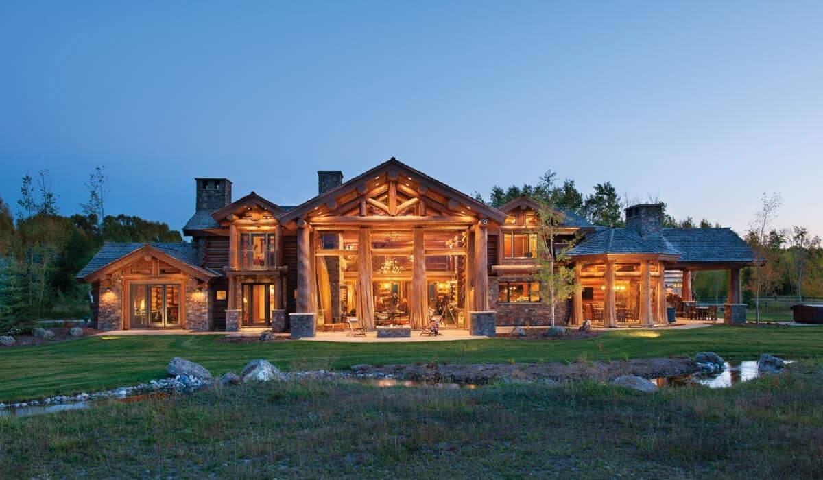 Дом из кедра по технологии Post and Beam