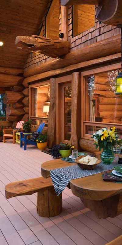 Дом из кедра по технологии Post and Beam
